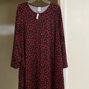 Long sleeve dress with side pockets